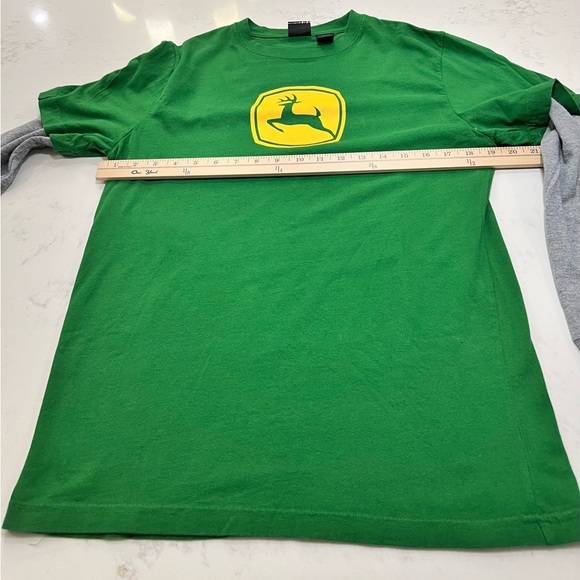 John Deere Green Long Sleeve Tee with Gray Accents - Picture 5 of 7